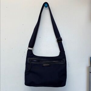 Longchamp Navy Shoulder Messenger Bag with Adjustable Strap